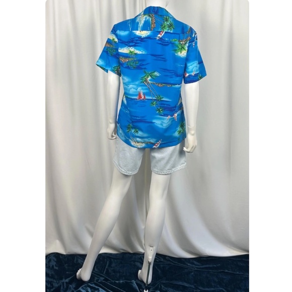 Vintage 70’s ‘Made in Hawaii’ 2 Piece Set • Hawaiian Print - Shirt and Dress - S - Picture 9 of 10